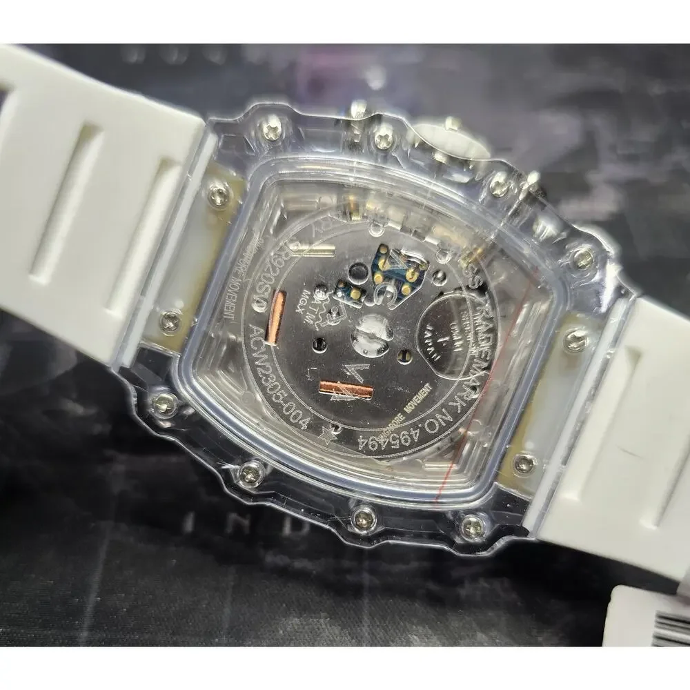 Activa Fury X Invicta ACW2305-004 Men's 44.3mm Skeleton Watch White NWT (28)